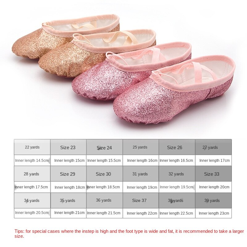 Girls Ballet Flats Baby Dance Party Girls Shoes Glitter Children Shoes Gold Bling Princess Shoes 3-12 years Kids Shoes