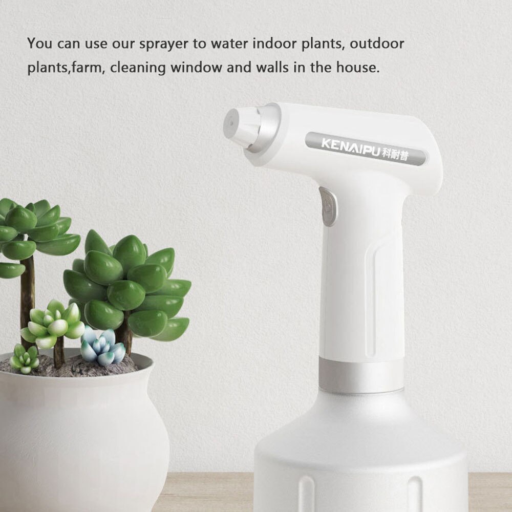 Regadera eléctrica con USB para interiores y exteriores, pulverizadores eléctricos, botella de agua, rociador de niebla, pulverizador eléctrico desinfectante, herramientas de jardín
