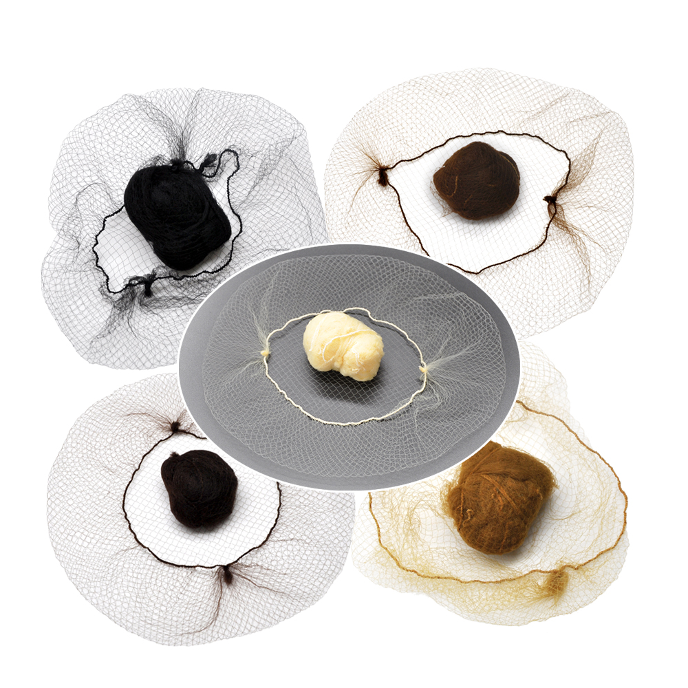 100 unids/lote, estilismo del cabello, red de nailon desechable Invisible, malla con borde elástico, redecilla para peinar el cabello, líneas suaves para bailar
