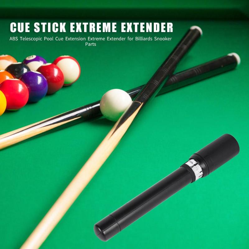 ABS Pool Cue Vara Telescópica Extensão Extreme Extensor para Alongamento de Bilhar Snooker Acessórios