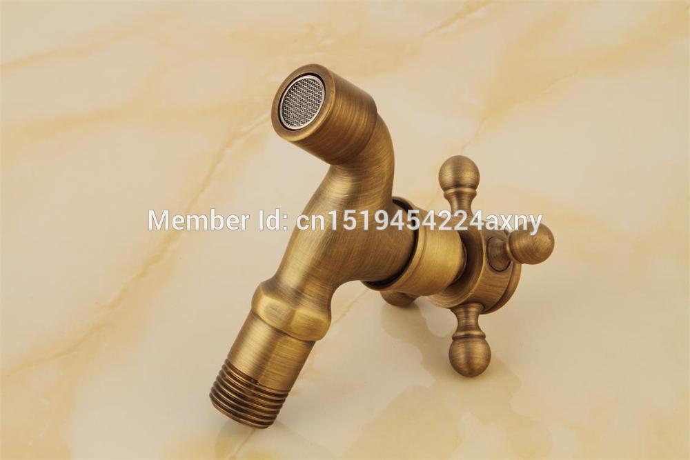 Gizero Laundry Retro Style Antique Bronze Finish Washing Machine Faucet Cold Water Tap Wall Mount Tap GI98
