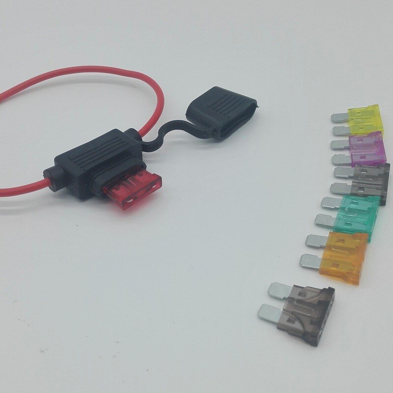 10pcs medium In-line inline Car blade Fuse Holder ATC/ ATO Automotive Waterpoof car fuse socket