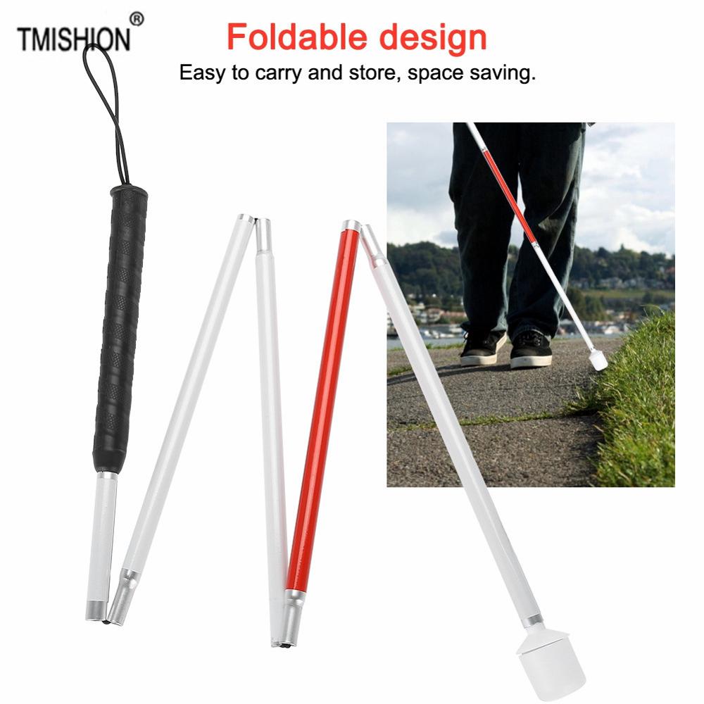 135cm Folding Blind Guide Stick With Reflector Tape Visually Impaired Crutch Cane Blind Walking Stick Walker For The Elder Blind