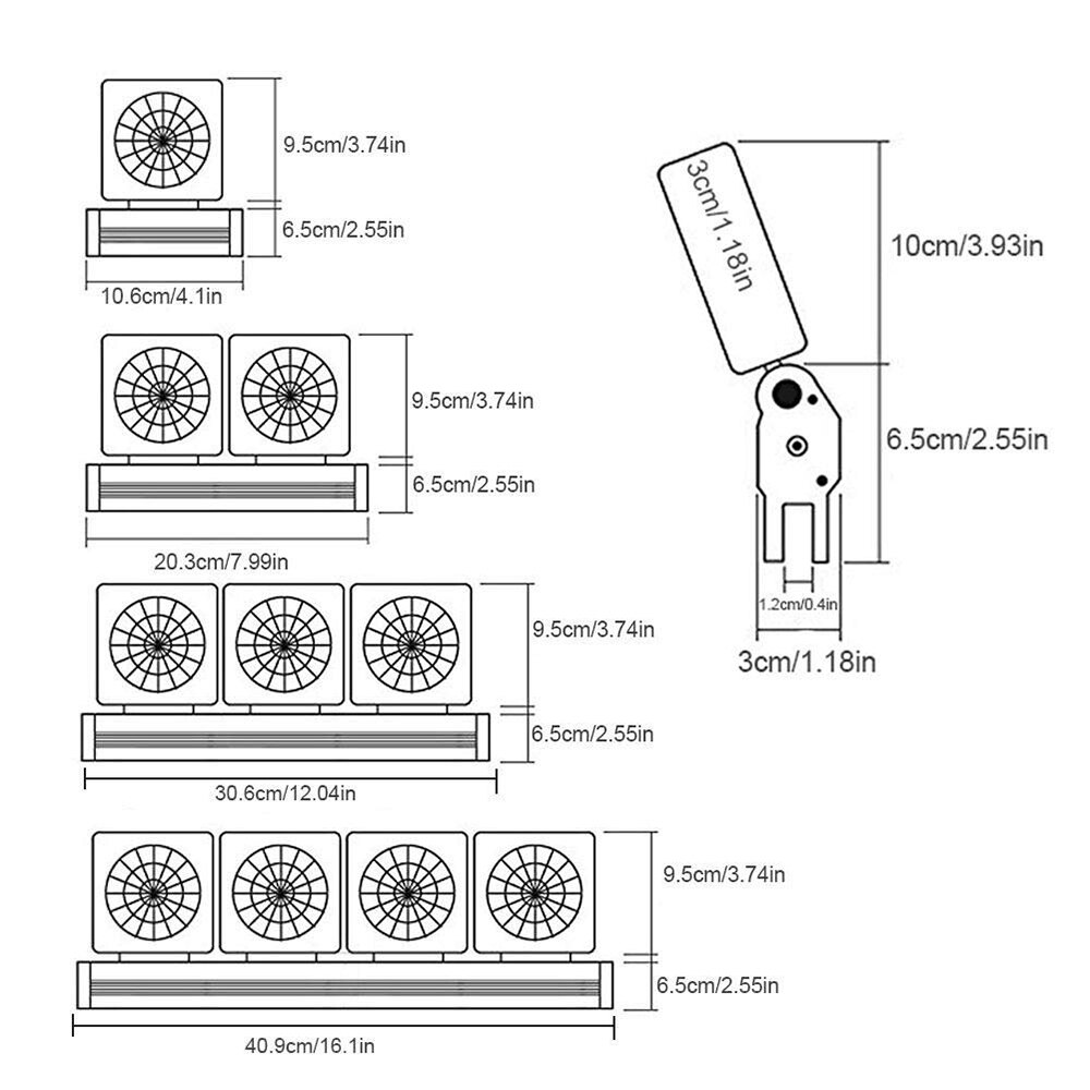 Nicrew Aquarium Fan Aquarium Chiller Koelventilator Systeem Voor Water Aquarium 2 Controle Manieren Temperatuur Aquarium Accessoires