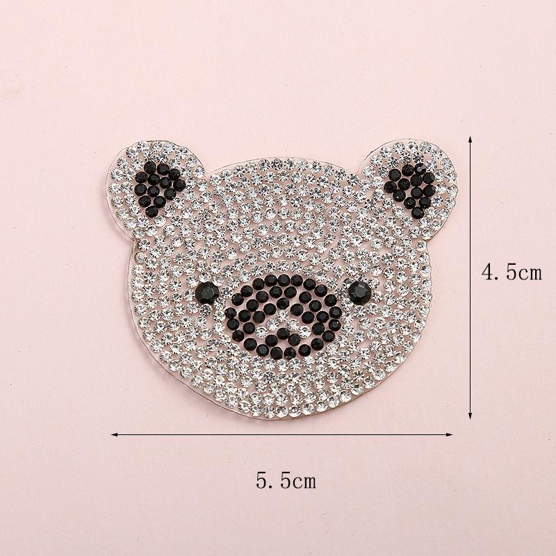 1pcs Animale fiori strass Patch Per accessori di Abbigliamento abbigliamento diamante scintillante Ropa Parches Trasferimento Patch: 8
