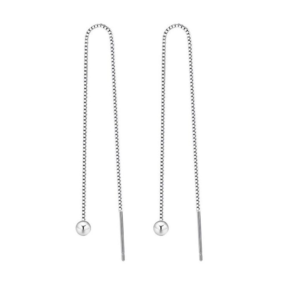 Nehzy 925 prata esterlina nova mulher jóias moda brincos de alta qualidade cinco gota água redonda curvo retro longo borla: 1028