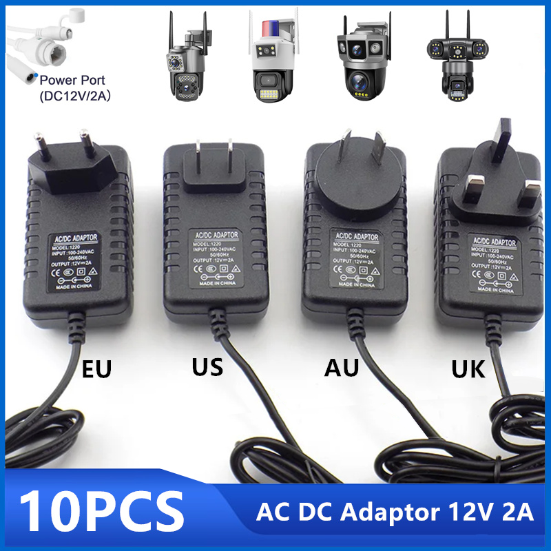12V 2A 2000mA UK AC-DC Switch Mode Power Adapter - 5.5mm X 2.1mm/2.5mm Negative Centre Polarity By DIXIETREE