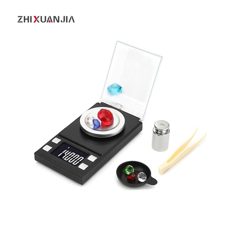 10g 50g 0.01g 0.001g Portátil Digital Balança balança eletrônica escalas de bancada Comida Cozinha Cozinhar Precisa Peso escalas Libra