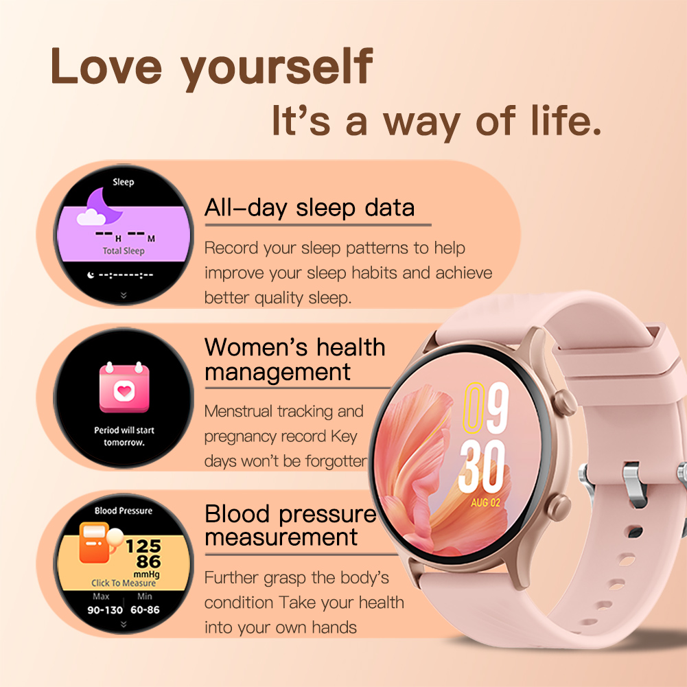 OLEVS 8204 Smart Watch Original Electronic Watch For Men and Women Bluetooth Sports Fitness AI Voice Assistant Smartwatch Reloj