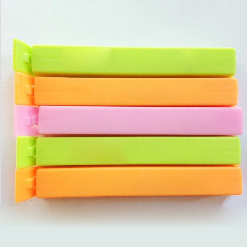 Thuis 6 stks/set Grote Snack Seal Opbergtas Clips Opslag Extra klem seal Ziplock Clip Plastic Zakken Voedsel Voor Verse
