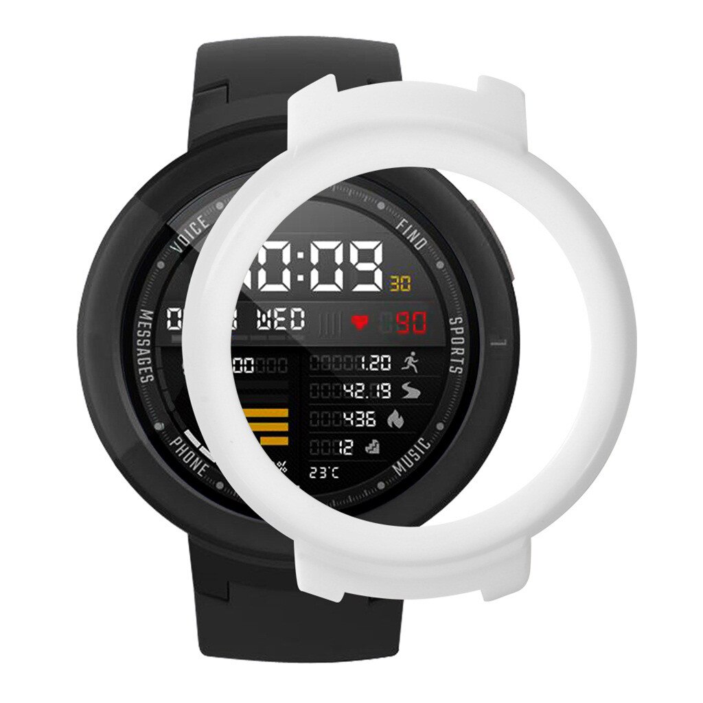 Funda protectora para reloj Huami Amazfit Verge Youth, funda de protección completa para PC, Protector de pantalla, cubierta de parachoques: F