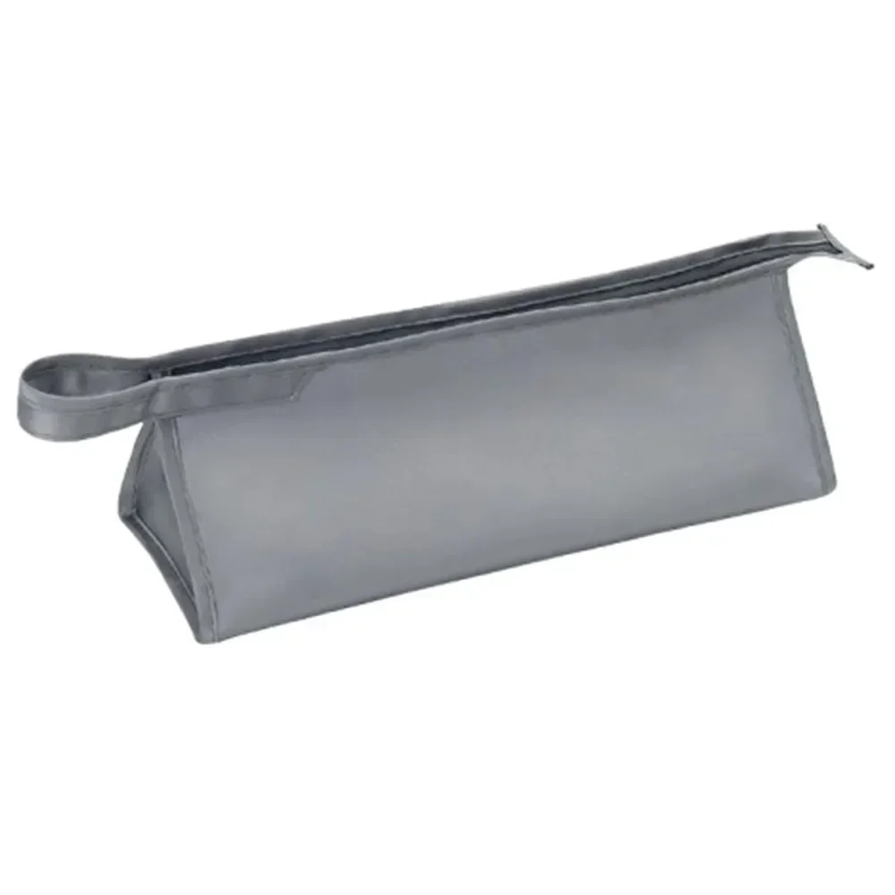 Storage Bag Portable Hair Dryer Curler Travel Organizer Dustproof Zipper Case with Protective Cover Compact Girls Accessories: Dark Khaki