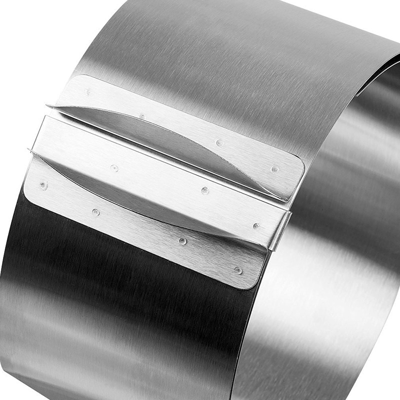 16-30cm Adjustable Cake Layered Slicer Stainless Steel Retractable Circular Mousse Ring Cut Tool Round Cake Cutter