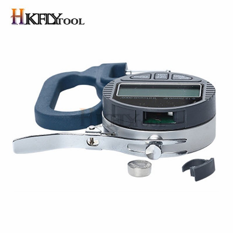 Digital Tube Thickness Gauge 0.001mm LCD Electronic Tube Micrometer Thick Gauge Pipe Dial Indicator Width Measure Tools 0-10mm