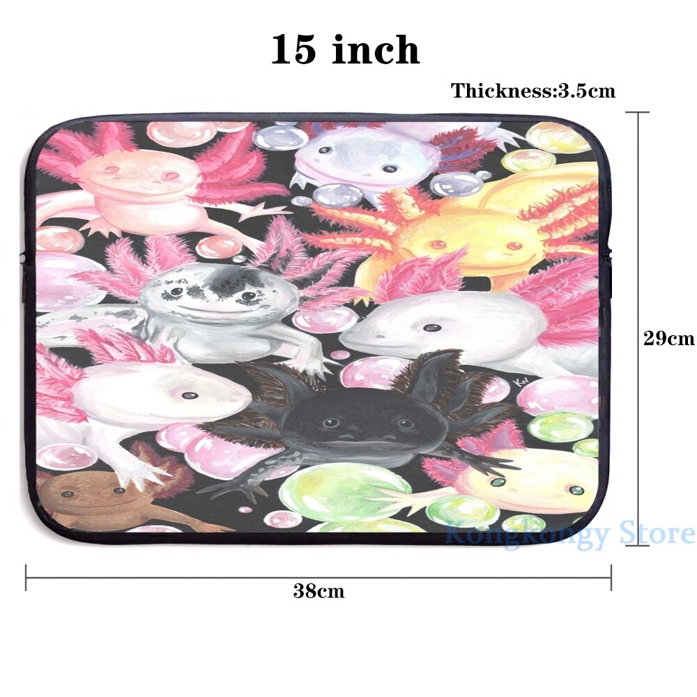 Grappige Grafische Print De Axolotls Usb Lading Rugzak Mannen Schooltassen Vrouwen Tas Reizen Laptoptas: laptop bag 15 in
