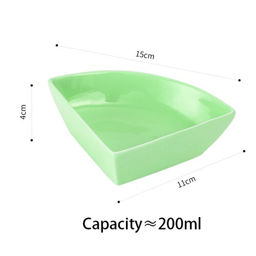 Nordic ceramic three-part four-part platter modern living room fruit platter snacks dried fruit cold cut platter: E