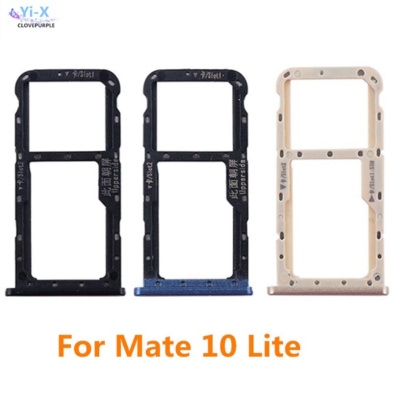 SIM Card Tray Slot Holder Adapter for Huawei mate 10 lite / G10 Honor 9i Nova 2i