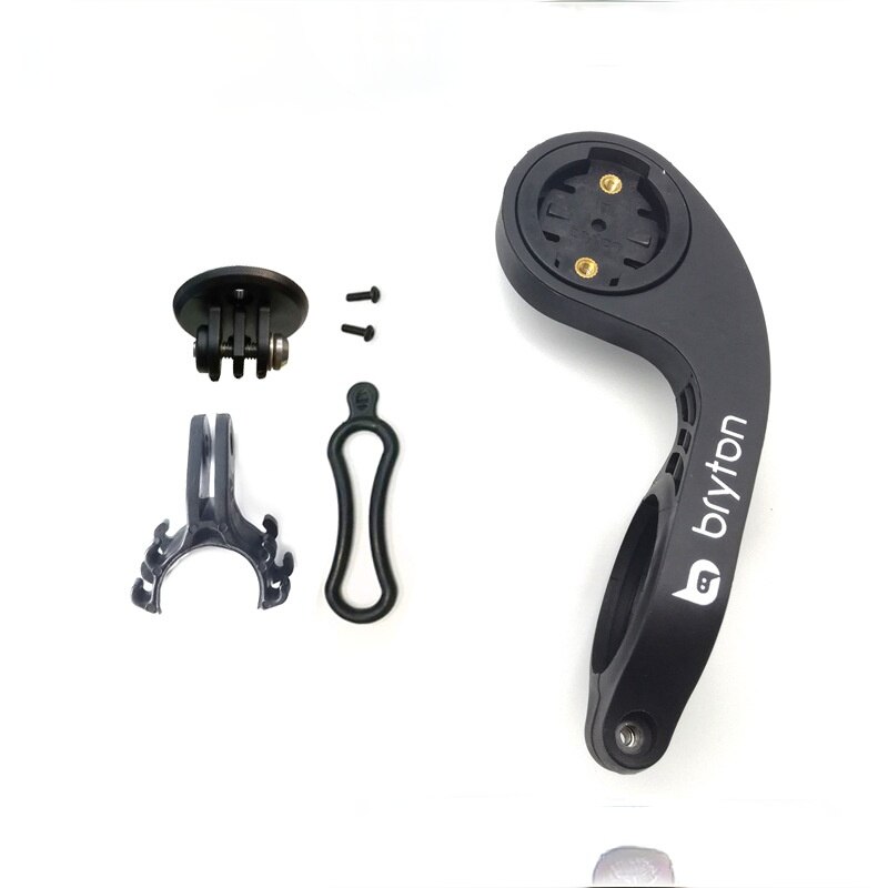 Bryton – support de montage pour ordinateur de vélo, compatible avec Bryton Rider 310, 330, 420 et 530: with Gopro and light