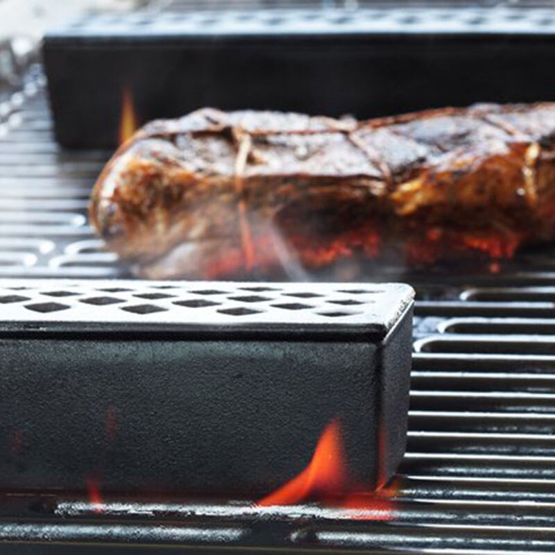Røykerboks kald røykgenerator rustfritt stål grillrør luftfukter mesh pelletverktøy