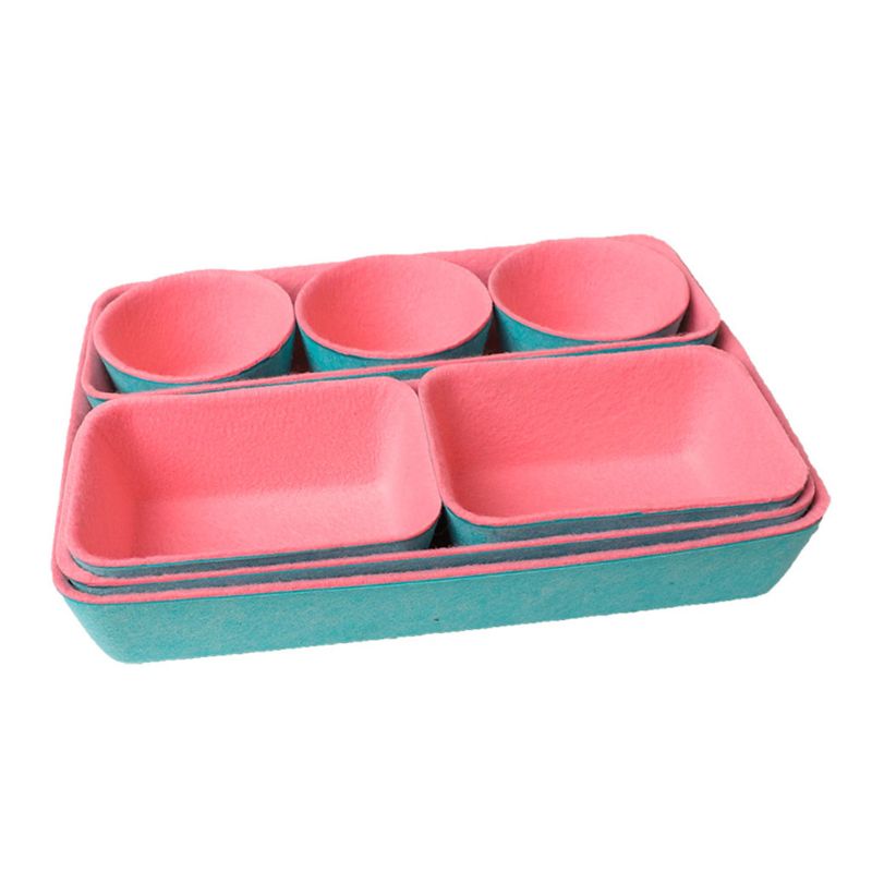 8 In 1 Felt Office Drawer Organizer Trays Drawers Organizers Bins Dividers Case: 8YY802159-BP