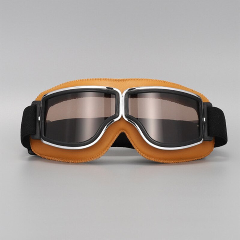 Vintage Motorcycle Goggles Retro Motorbike Scooter Biker ATV Glasses Universal Helmet Goggles Foldable Vintage Off-Road: style 11