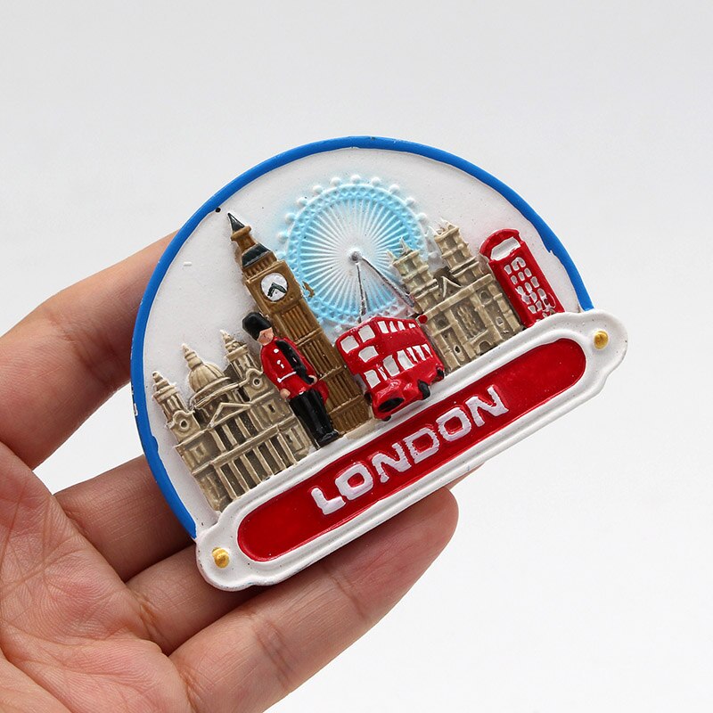 3D Koelkast Geplakt Magnetische Wereld Toerisme Souvenir Creatieve Koelkast Magneten Engeland London Bus Soldaat Souvenir
