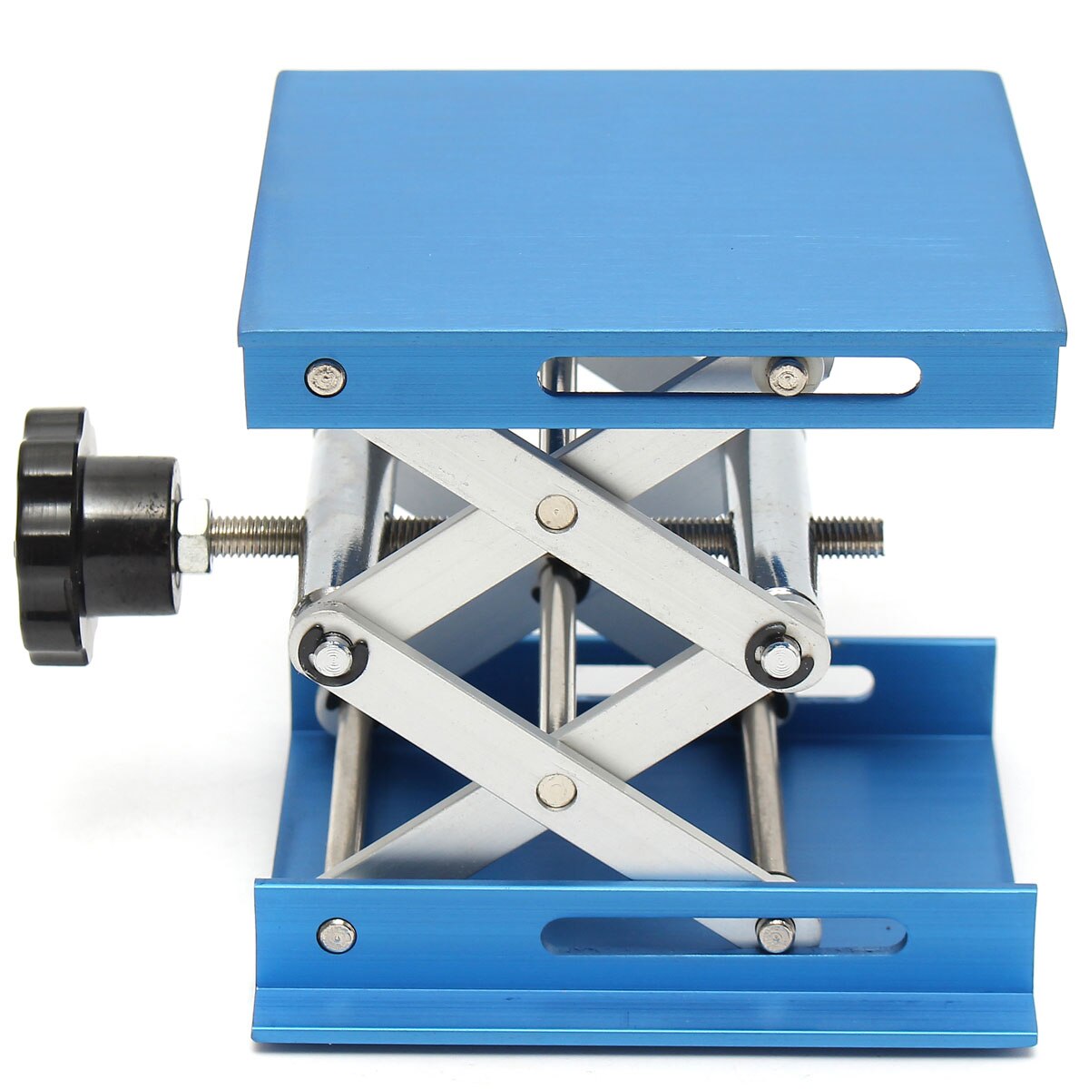 100X100mm Chemistry Laboratory Lifting Platform Adjustable Height University Lab Table Holder Lifter Aluminum Alloy Stand Rack