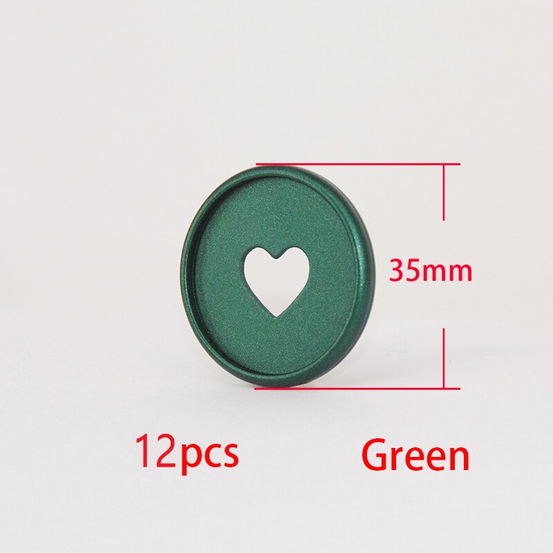 12 sztuk 35mm matowe grzyby Hole dyski wiążące pierścienie plastikowe Notebook Binder dyski grzyb pierścień wiążące Planner Binder dostaw: Green-12pcs