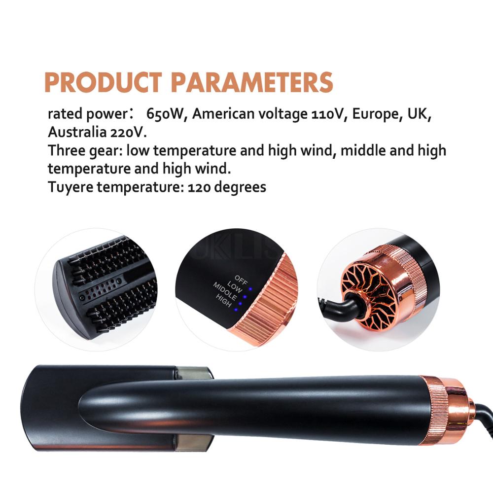 Cepillo secador de pelo 2 en 1 para mujer, peine de vapor infrarrojo para alisar el cabello, herramientas de peinado, cepillo eléctrico de aire para mujer