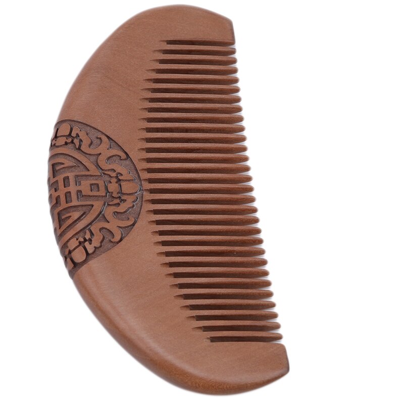 1pc Anti-Static Comb Natural Solid Wood Comb Engraved Wood Healthy Massage Hair Care Tool Beauty Accessories tool