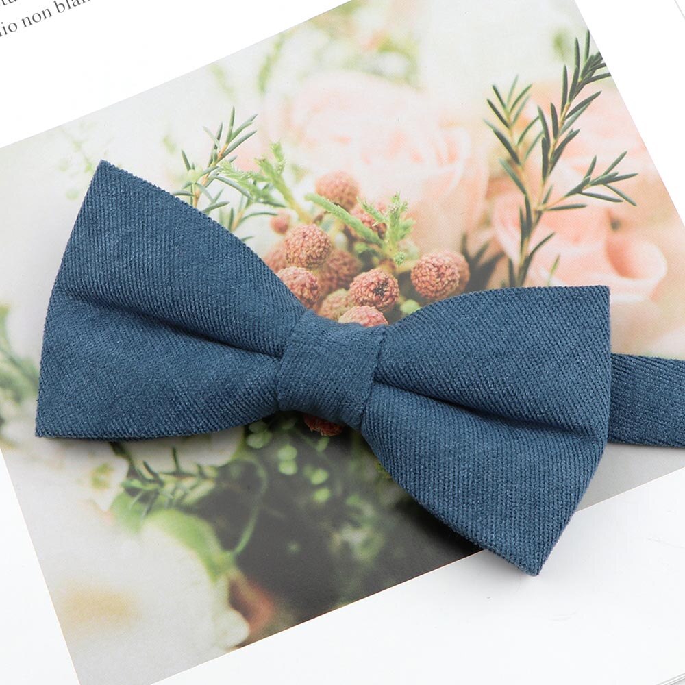 Heren Super Zachte Donzige Suede Ouder-kind Bowtie Set Macarons Effen Kleur Klassieke Leuke Vlinder Rood Groen Blauw roze Stropdas: Adult 13