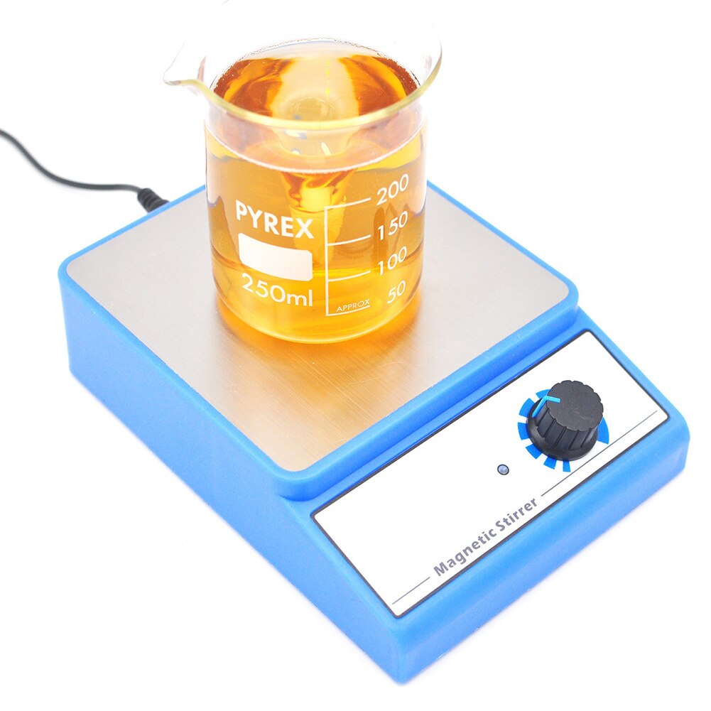Magnetomrører rustfrit stål magnetblander med omrørerstang 3000ml laboratorieudstyr laboratorieeksperiment 80 x 130 x 45mm tb