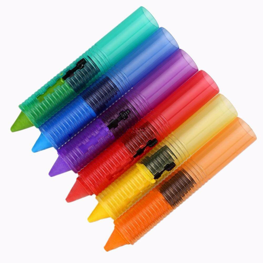 6 PCS Kids Crayons Non-toxic Safety Children Color Crayons Drawing Easy To Erase Educational Kid Stationery Bath Crayons