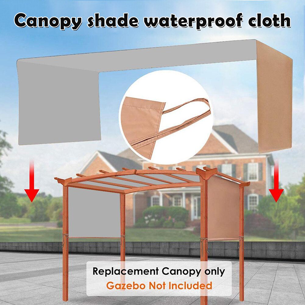 5.2*2m Awning Sun Shade Canopys Cover Sturdy Durable Replacement Awning for Pergola Structures Cover Only No Shelves NIN