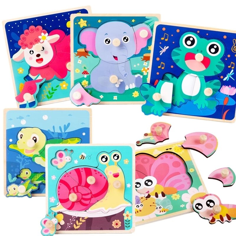 Baby Speelgoed Montessori Houten Rammelaars Zand Hamer Verlichting Houten Blokken Puzzel Game Development Baby Speelgoed 0 12 Maanden