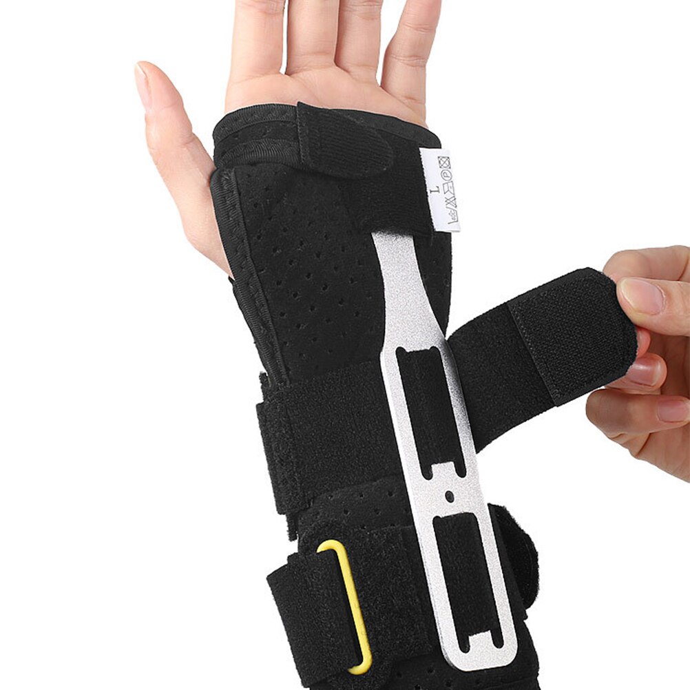 Breathable Wrist Brace Sprain Fracture Fixation Cover Support Wrist Fixing Strap Carpal Tunnel Splint (Left Hand/Right Hand): Left Hand / 21X18X2cm