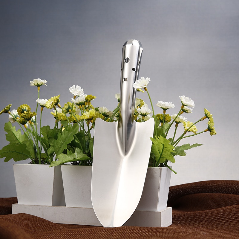 Hoogwaardige Tuingereedschap Rvs Spade Schop Outdoor Bloem Tuin Nutsbedrijven Huishoudelijke Kleine Schop