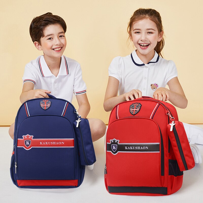 2 Pcs Kid Schooltas School Student Rugzak Jongens En Meisjes 6-12 Jaar Oude Kinderen Rugzak Schouder zakken Voor 1-3-6 Grade