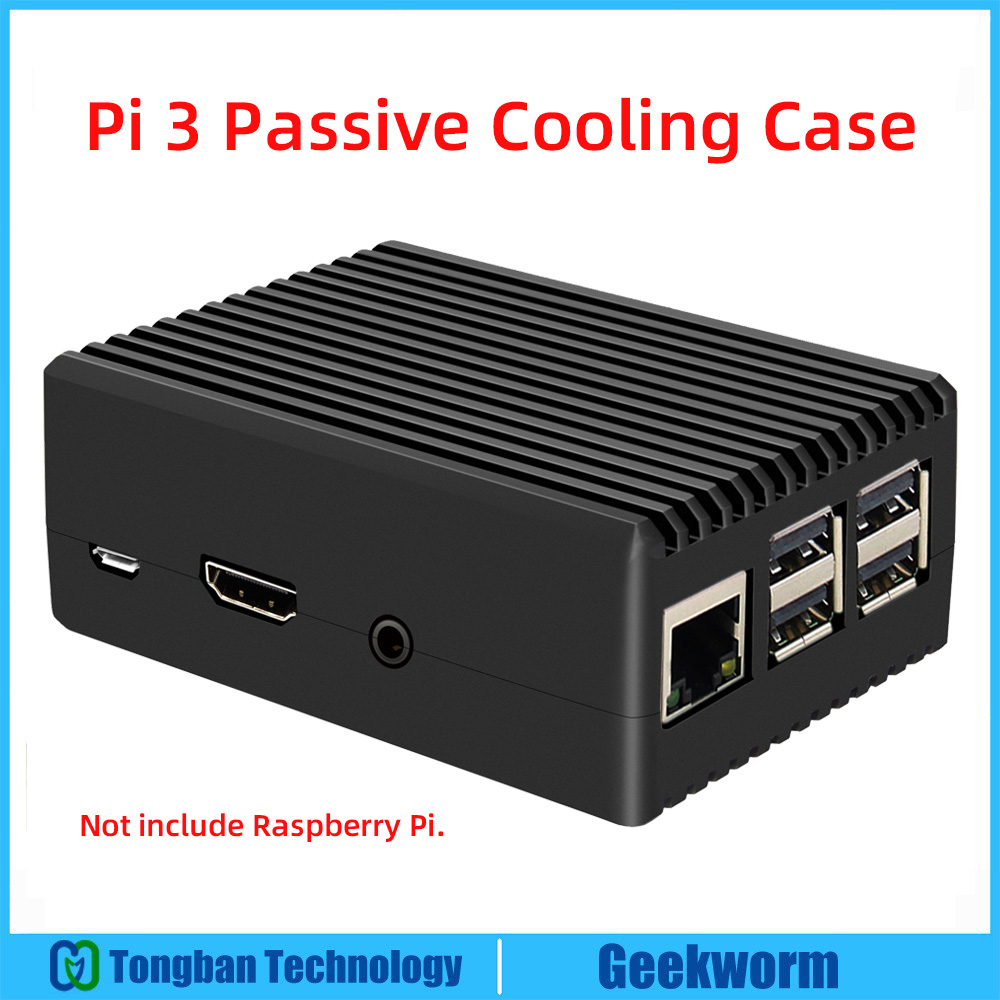 Raspberry Pi 3 Case, pi 3B Aluminium Passieve Koeling Case Behuizing Behuizing Voor Raspberry Pi 3 Model B Plus / 3B