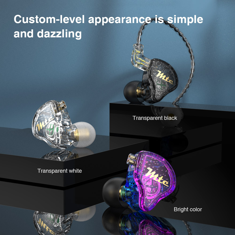 Auriculares dinámicos TRN MTE, auriculares deportivos de música HIFI, auriculares deportivos con cancelación de ruido Hea para TRN VXpro M10 MT1 V90 EDX Pro