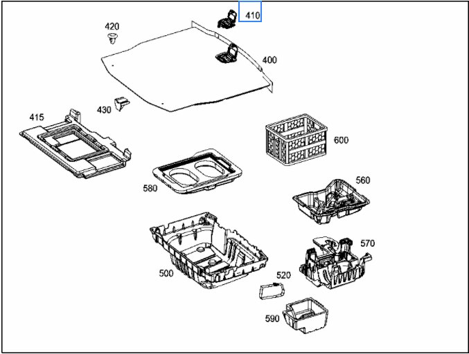 Kofferbak Staart Cover Bodemplaat Mat Vloer Tapijt Handvat Voor Mercedes Benz E-Klasse Cls W213 W257 W238