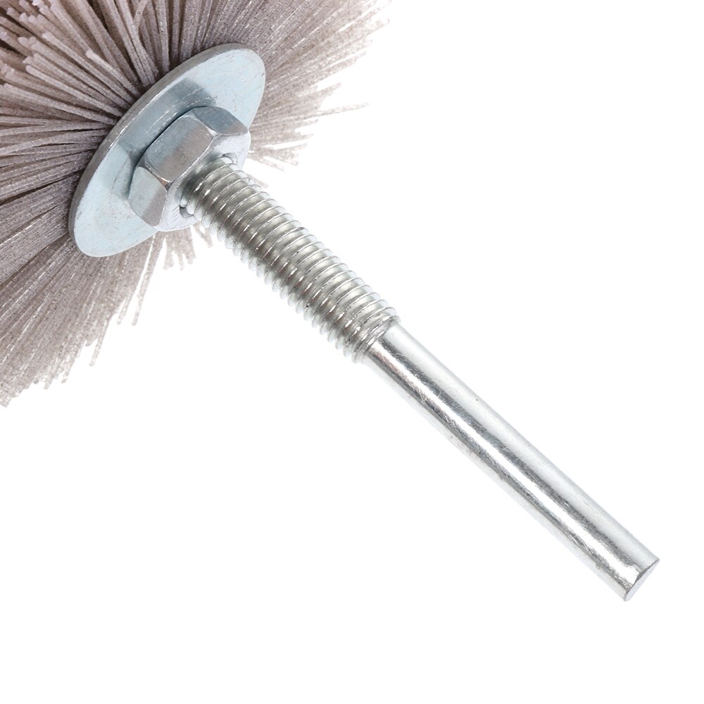 1 pc treverk tremøbler avgrading abrasiv alumina tråd nylon hjul børste blomst hode polert sliper buff hjul drill