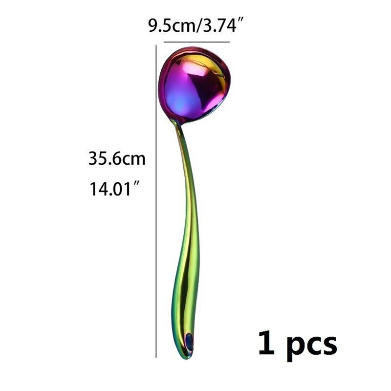 Kitchen Tool Cooking Tool Set Christmas Kitchen Utensils Restaurant Cookware Kitchenware Set Soup Ladle Colander Spoon: Soup spoon