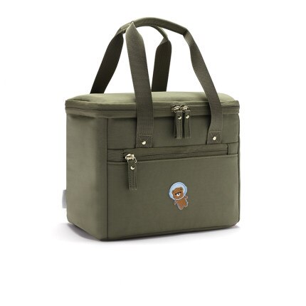 Waterdichte Lunch Tas Kids School Bento Tote Kantoor Vrouwen Voedsel Thermische Pouchs Outdoor Camping Picknick Fruit Snack Organiseren Handtas: Grass green 1