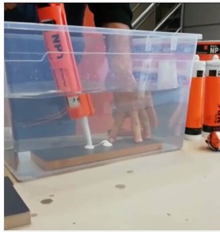 Np1 Ms Polymer Transparent (Crystal) Silicone Sealant Caulk Adhesive Materials Insulation Materials Good Adhesive