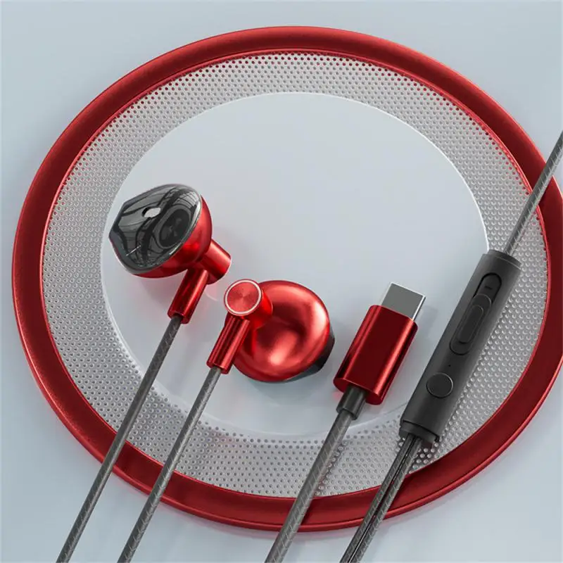 3.5mm/Type-C Geen Vertraging Gaming Koptelefoon In Ear Geluidsherkenning Bedrade Microfoon Geschikt Voor Huawei Xiaomi Gaming headsets: YELLOW