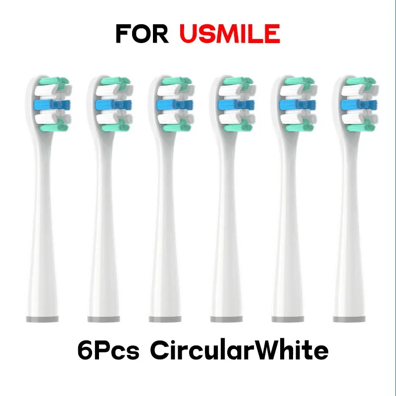 Toothbrushes Head Suitable for All Models of Usmile Brand Electric Toothbrushes Independent Vacuum Packaging: black