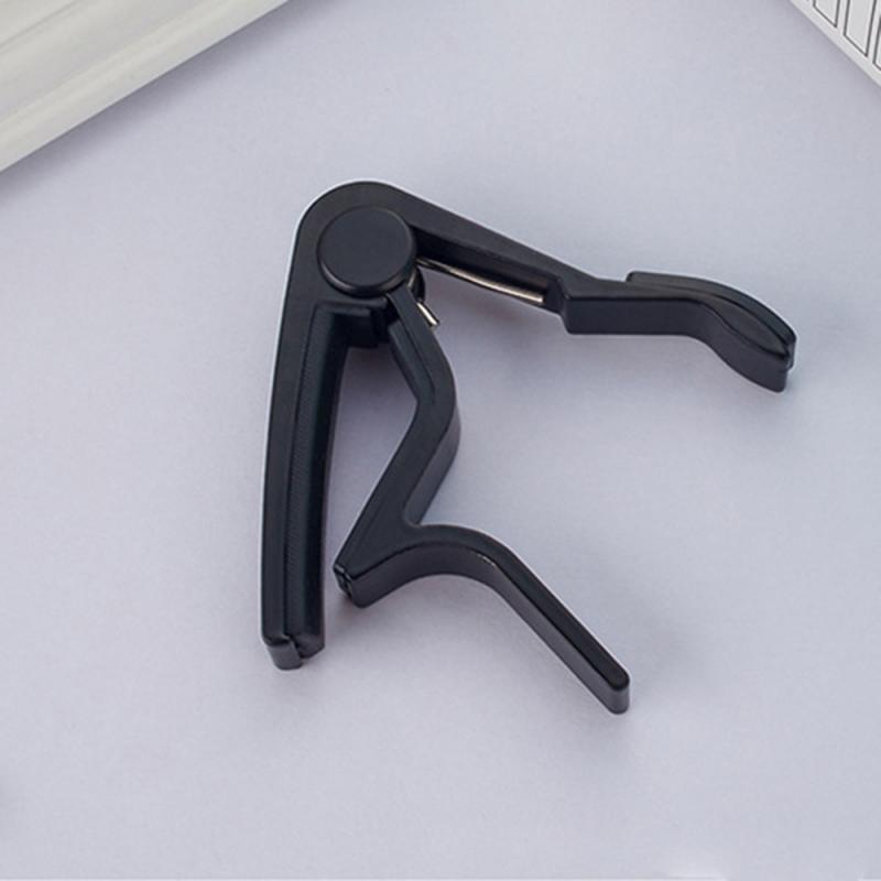 Metal Gitaar Capo Gitaar Tuner Clip Voor Akoestische Klassieke Gitaar Capo Clamp Key Gitaar Accessoires: Black