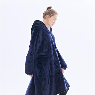Winter Dikke Comfy TV Deken Sweatshirt Effen Warm Hooded Deken Volwassenen en Kinderen Fleece Gewogen Dekens voor Bedden Reizen