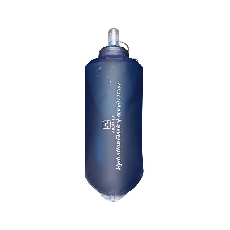 Tpu Zachte Vouwen Water Flessen Inklapbare Hydration Bag(17 Oz.) 500 Ml Water Opslag Tassen Voor Outdoor Fietsen Klimmen Workout: Blauw